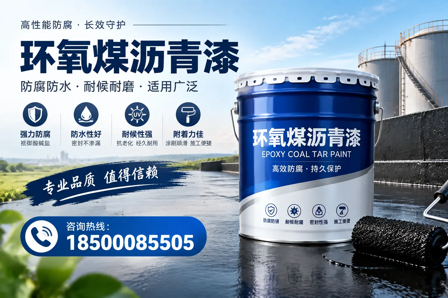 环氧煤沥青漆与油漆的区别，花山消费者最关心的问题